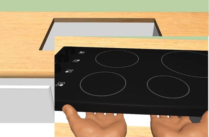 Bếp từ âm phải phù hợp với mặt khoét đá