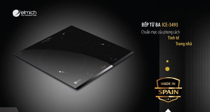 Bếp từ Elmich sang trọng, đẳng cấp và hiện đại