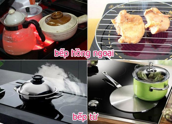 Bếp hồng ngoại và bếp từ khác nhau như thế nào