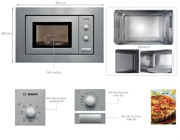 Mô tả khái quát lò vi sóng Bosch HMT72G650