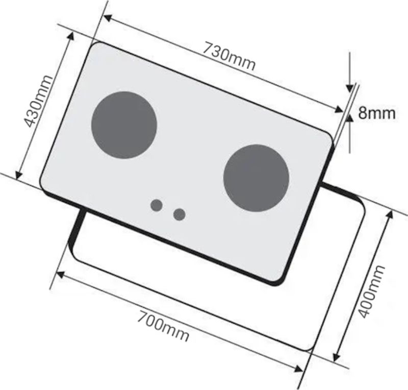 Thông số lắp đặt bếp từ Giovani G-20166 MSD