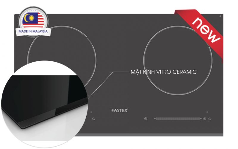 Bếp sử dụng mặt kính cường lực vitroceramic cực bền